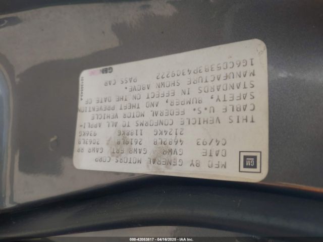 1993 CADILLAC DEVILLE 1G6CD53B3P4309222 Photo 8