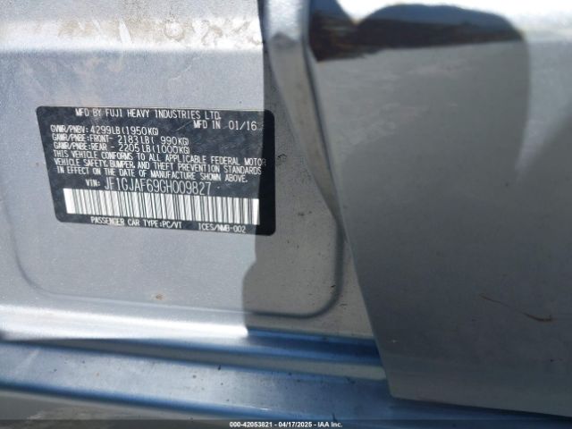 JF1GJAF69GH009827 Subaru Impreza 2.0i Premium