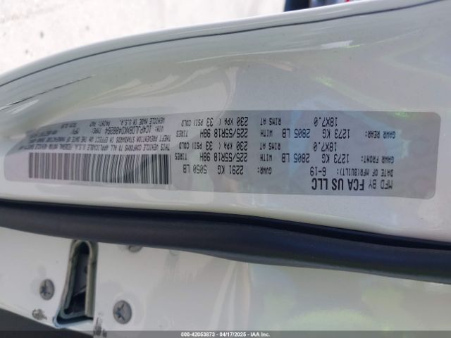 1C4PJLDBXKD488264 Jeep Cherokee Limited Fwd