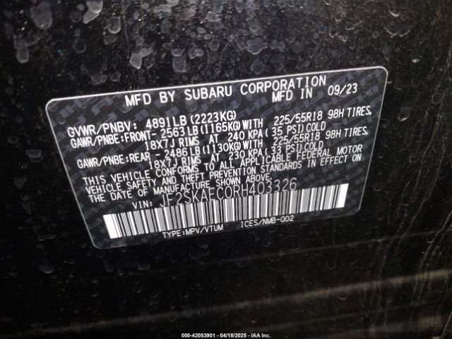 JF2SKAEC0RH403326 Subaru na u5