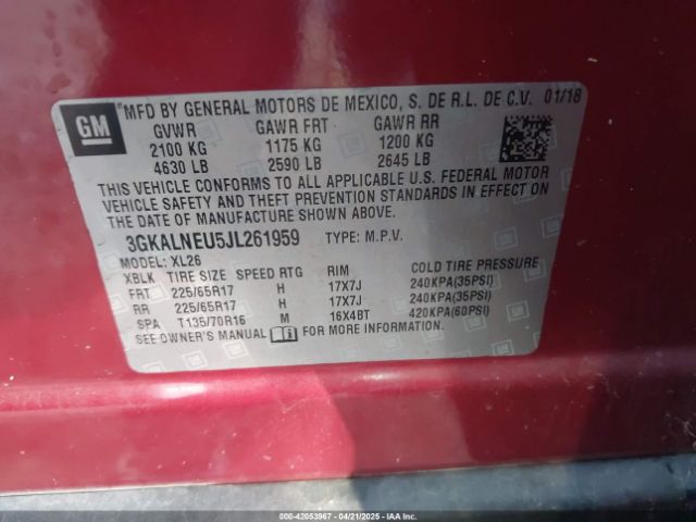 2018 GMC TERRAIN 3GKALNEU5JL261959 Photo 8