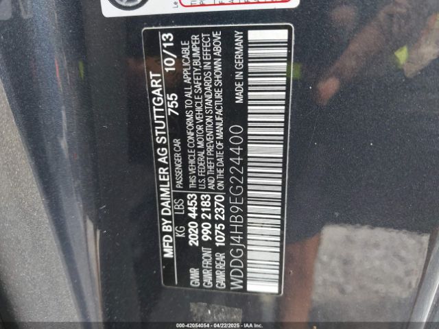 WDDGJ4HB9EG224400 Mercedes-Benz 2014