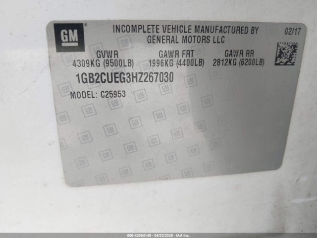 1GB2CUEG3HZ267030 Chevrolet Silverado 2500hd Wt