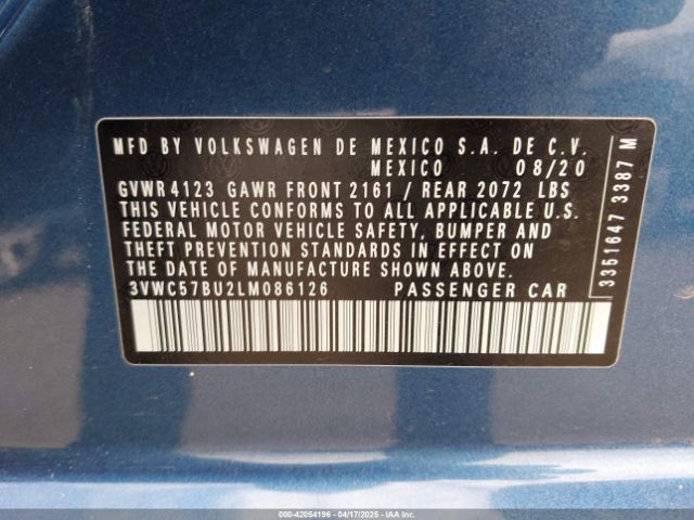 2020 VOLKSWAGEN JETTA 3VWC57BU2LM086126 Photo 8