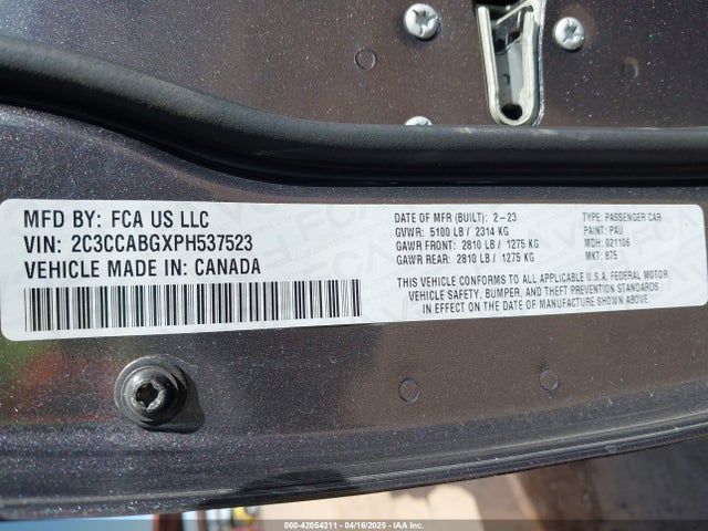 Chrysler 300 2023 2C3CCABGXPH537523 Image 9
