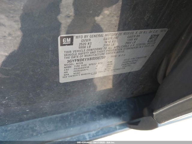 2011 CADILLAC SRX 3GYFNDEYXBS556758 Photo 8