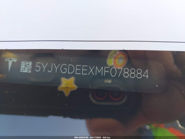 2021 TESLA MODEL Y 5YJYGDEEXMF078884 Photo 8