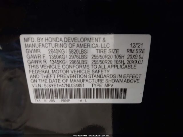 2022 ACURA MDX 5J8YE1H47NL034851 Photo 8