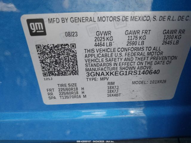 2024 CHEVROLET EQUINOX 3GNAXKEG1RS140640 Photo 8
