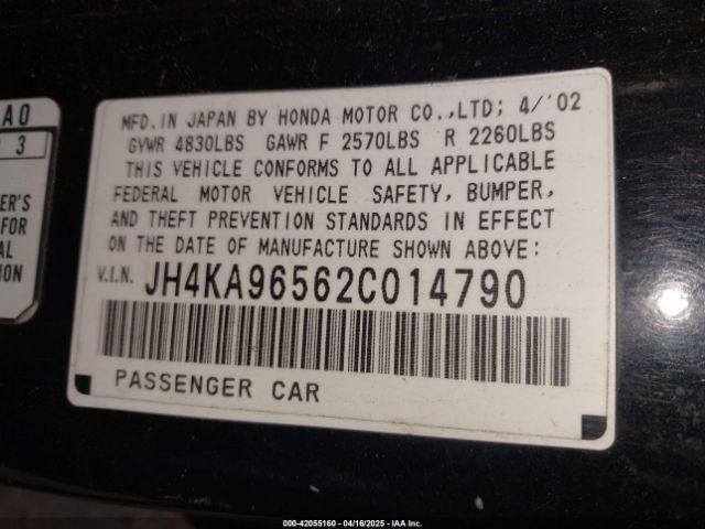 2002 ACURA RL JH4KA96562C014790 Photo 8