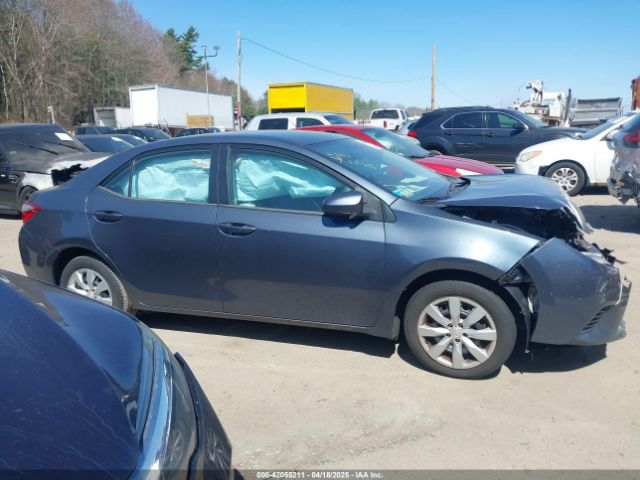 2T1BURHE5GC740015 Toyota COROLLA LE