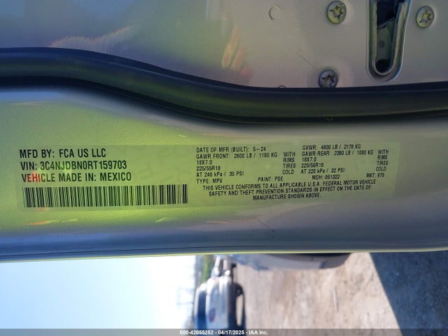 Jeep Compass Latitude 4x4 2024 3C4NJDBN0RT159703 Image 9