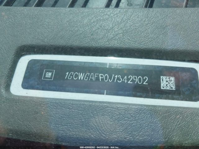 1GCWGAFP0J1342902 Chevrolet Express 2500 Work Van