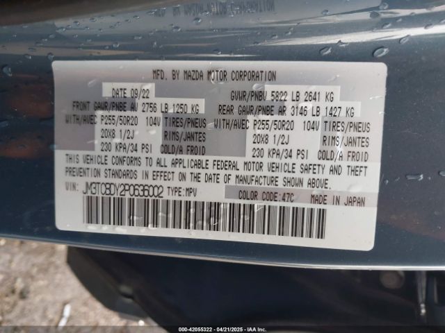 2023 MAZDA CX-9 JM3TCBDY2P0636002 Photo 8