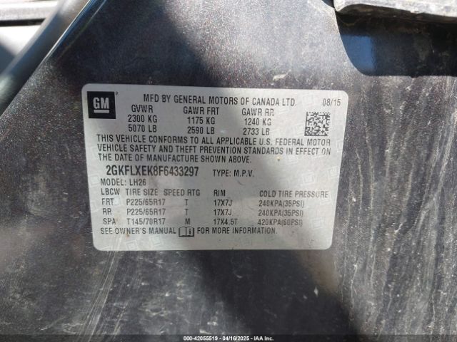 2GKFLXEK8F6433297 GMC Terrain Slt-1