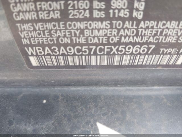 2012 BMW 335I WBA3A9C57CFX59667 Photo 8