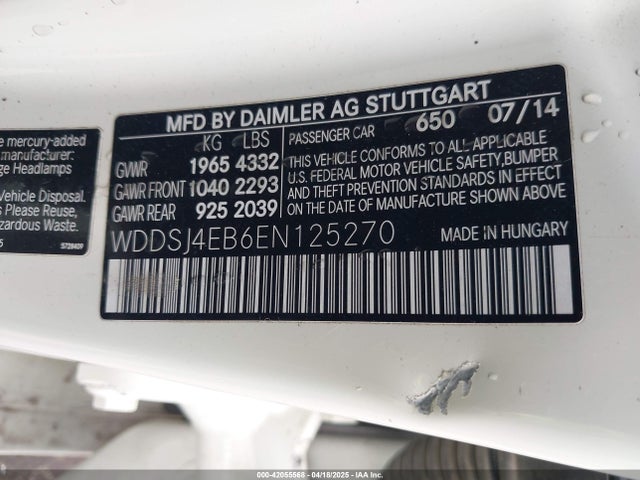 Mercedes-Benz CLA-Class 2014 WDDSJ4EB6EN125270 Image 21