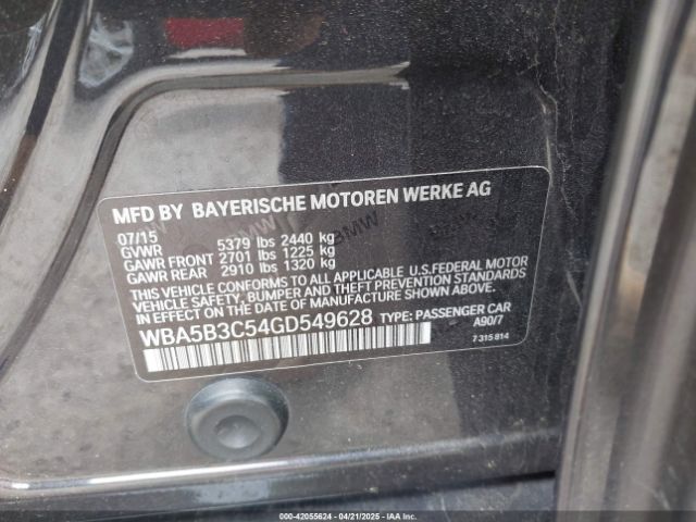 WBA5B3C54GD549628 BMW 535i Xdrive