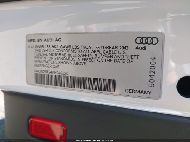 2023 AUDI A7 SPORTBACK WAUU2BF24PN040320 Photo 8
