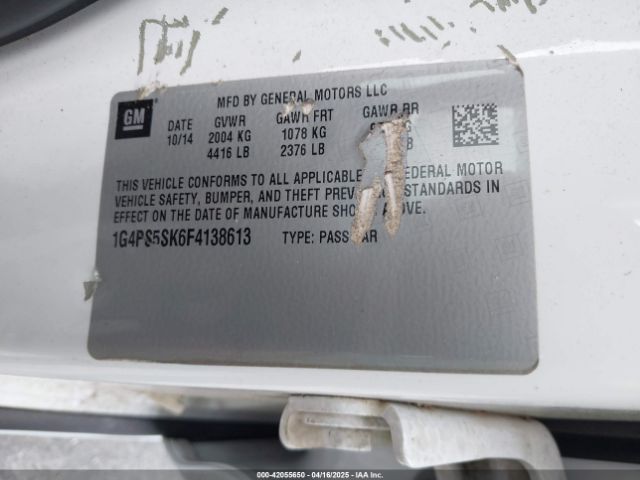 1G4PS5SK6F4138613 Buick Verano Leather Group