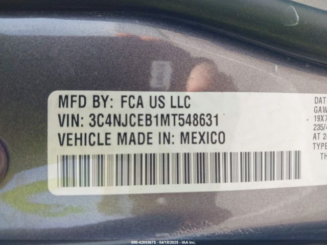 2021 JEEP COMPASS 3C4NJCEB1MT548631 Photo 8