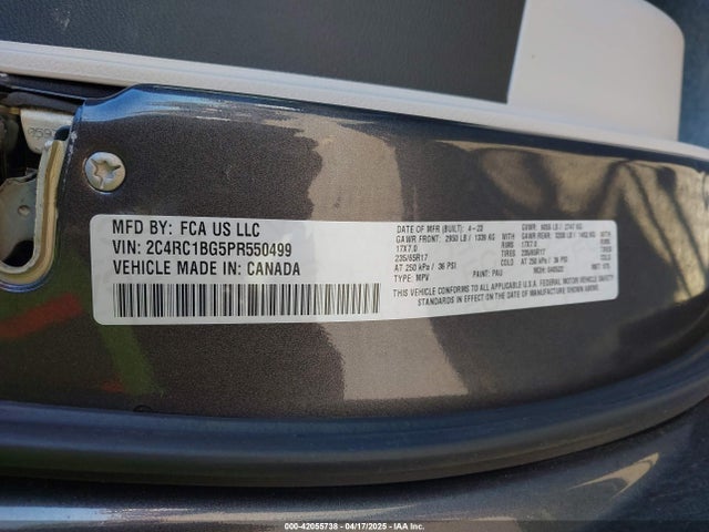 Chrysler Pacifica Touring L 2023 2C4RC1BG5PR550499 Image 9