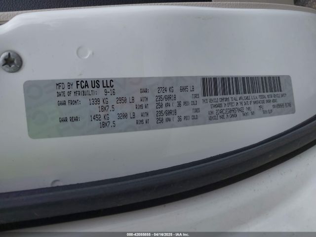 2017 CHRYSLER PACIFICA 2C4RC1EG8HR570422 Photo 8