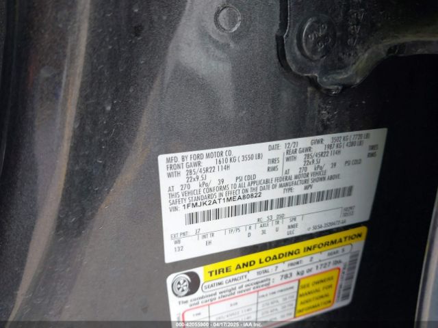 1FMJK2AT1MEA80822 Ford Expedition Limited Max