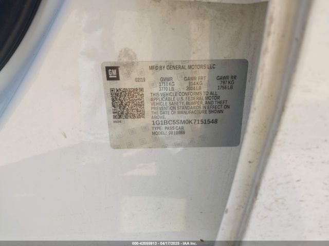 1G1BC5SM0K7151548 Chevrolet CRUZE LS