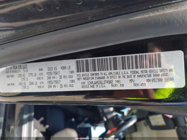 2016 JEEP WRANGLER 1C4AJWAG3GL274902 Photo 8