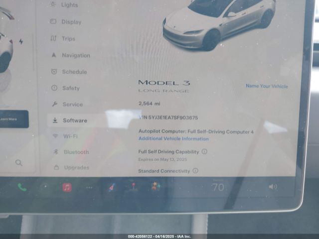 2025 TESLA MODEL 3 5YJ3E1EA7SF903675 Photo 6