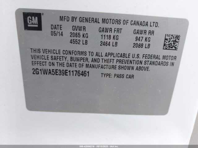 2G1WA5E39E1176461 Chevrolet Impala Limited Ls