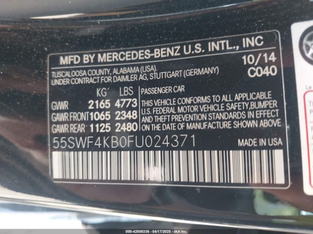 55SWF4KB0FU024371 Mercedes-Benz C 300 4matic/luxury 4matic/sport 4matic