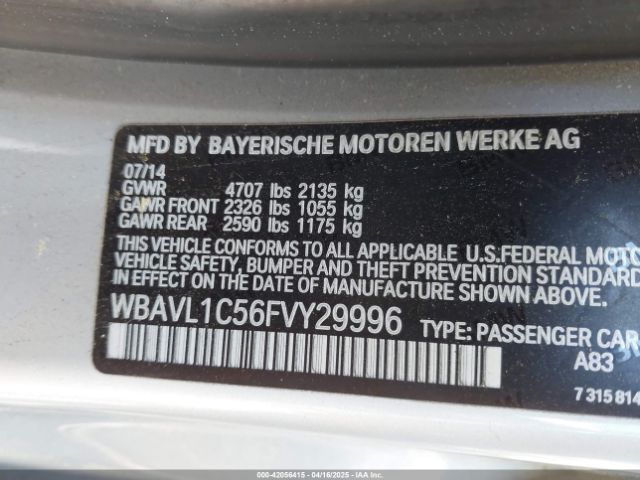 WBAVL1C56FVY29996 BMW X1 Xdrive28i