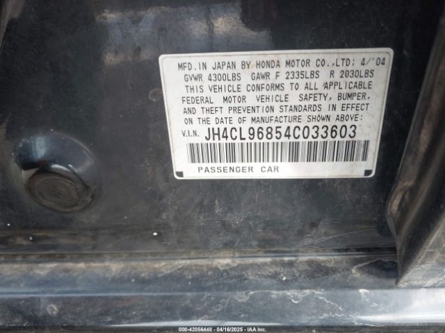 2004 ACURA TSX JH4CL96854C033603 Photo 8