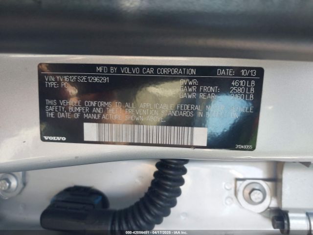 YV1612FS2E1296291 Volvo S60 T5 Platinum