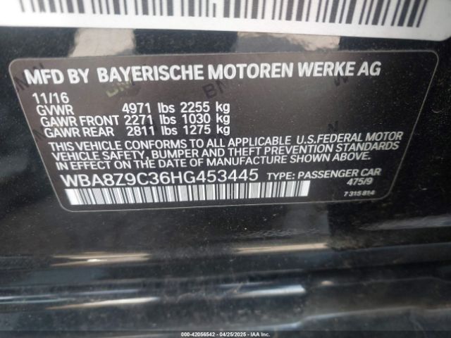 WBA8Z9C36HG453445 BMW 330i Gran Turismo Xdrive