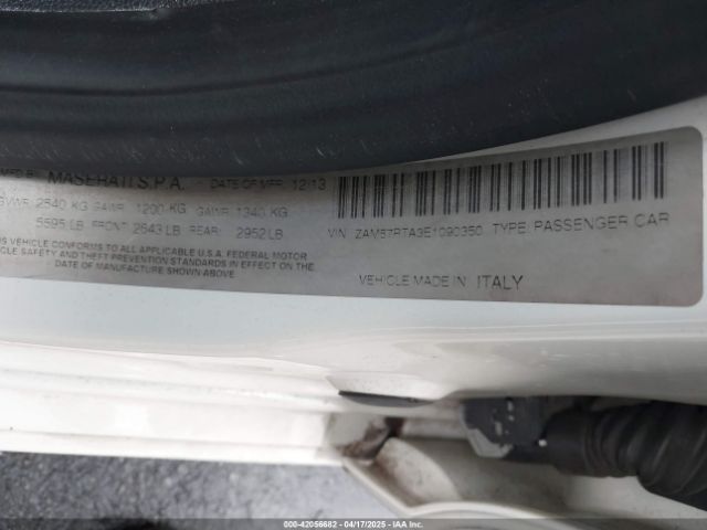 ZAM57RTA3E1090350 Maserati Ghibli S Q4