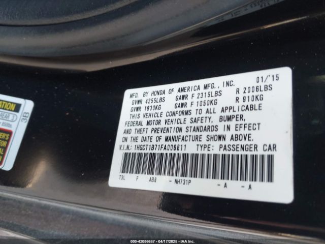 1HGCT1B71FA006611 Honda ACCORD EX