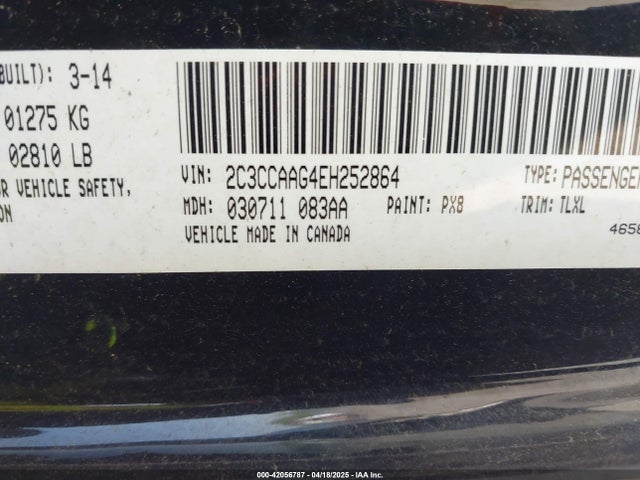 2C3CCAAG4EH252864 Chrysler 300