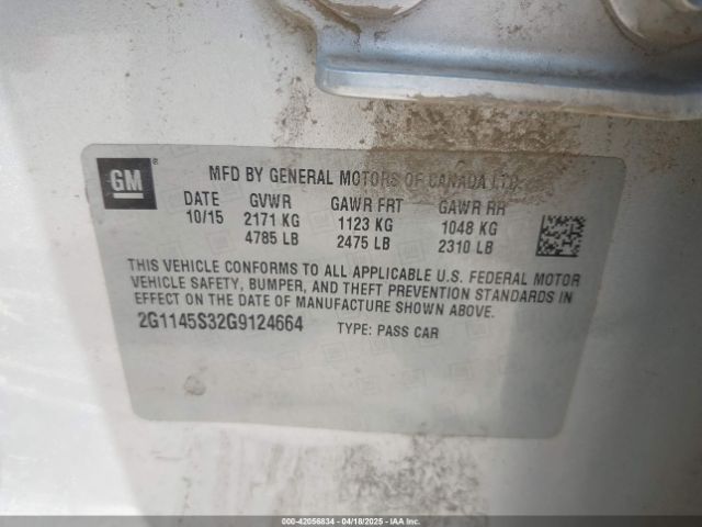 2G1145S32G9124664 Chevrolet IMPALA 2LZ