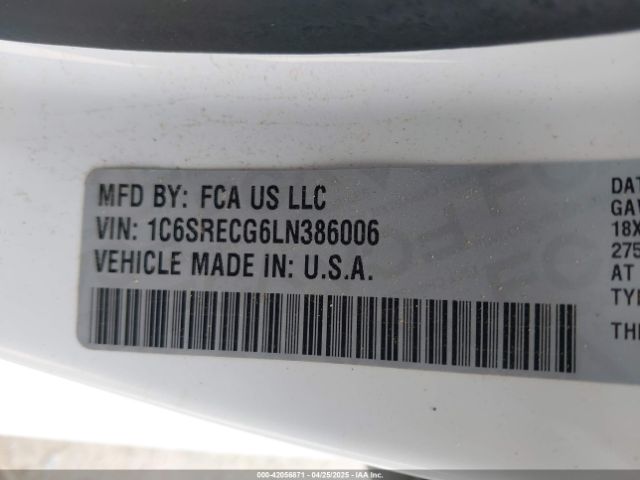 1C6SRECG6LN386006 RAM 1500 Tradesman  4x2 6'4 Box