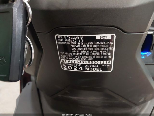 2024 HONDA ADV160 MLHKF5454R5001210 Photo 9