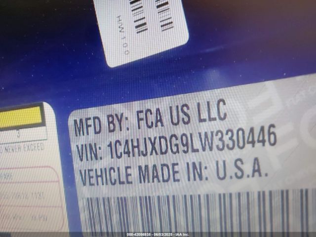 2020 JEEP WRANGLER UNLIMITED 1C4HJXDG9LW330446 Photo 8