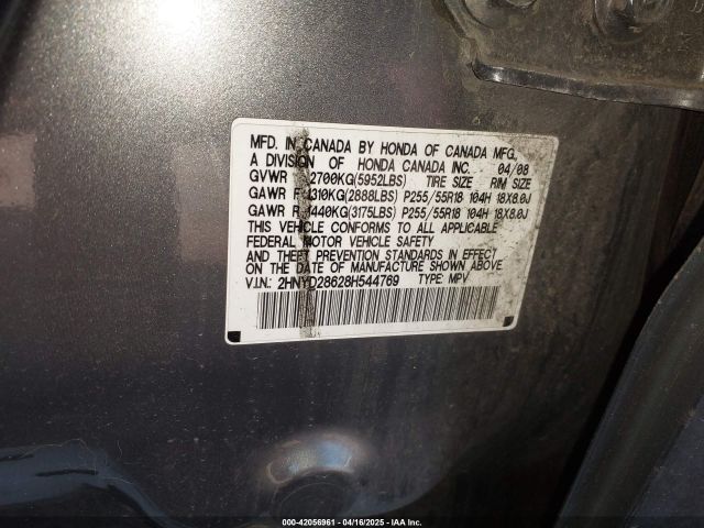 2008 ACURA MDX 2HNYD28628H544769 Photo 8