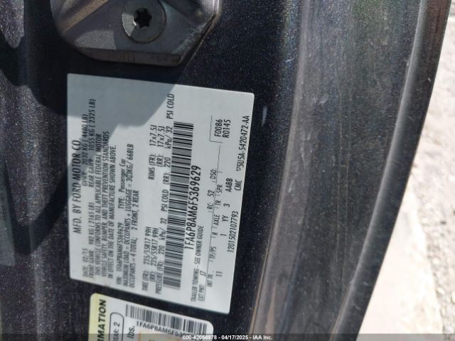 1FA6P8AM6F5369629 Ford Mustang V6