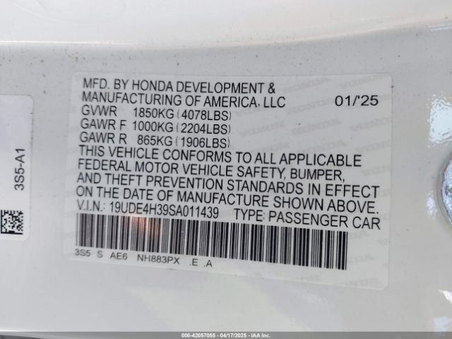 2025 ACURA INTEGRA 19UDE4H39SA011439 Photo 8