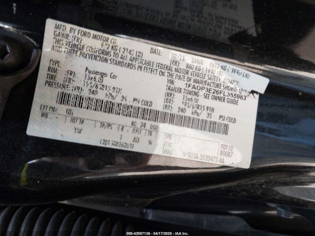 2015 FORD FOCUS 1FADP3E26FL365983 Photo 8
