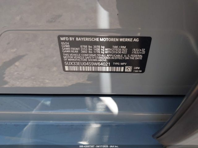 2025 BMW X5 5UX33EU04S9W64021 Photo 8