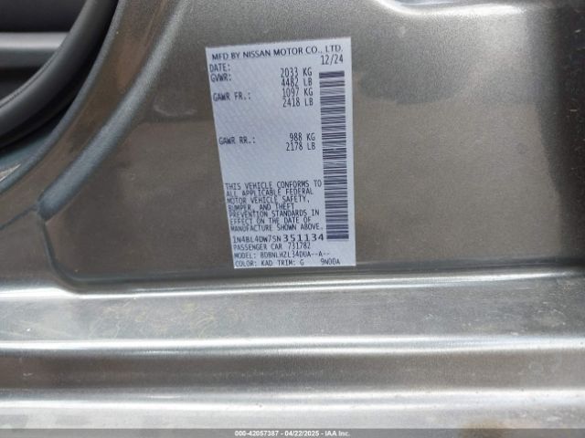 1N4BL4DW7SN351134 Nissan Altima Sv Awd